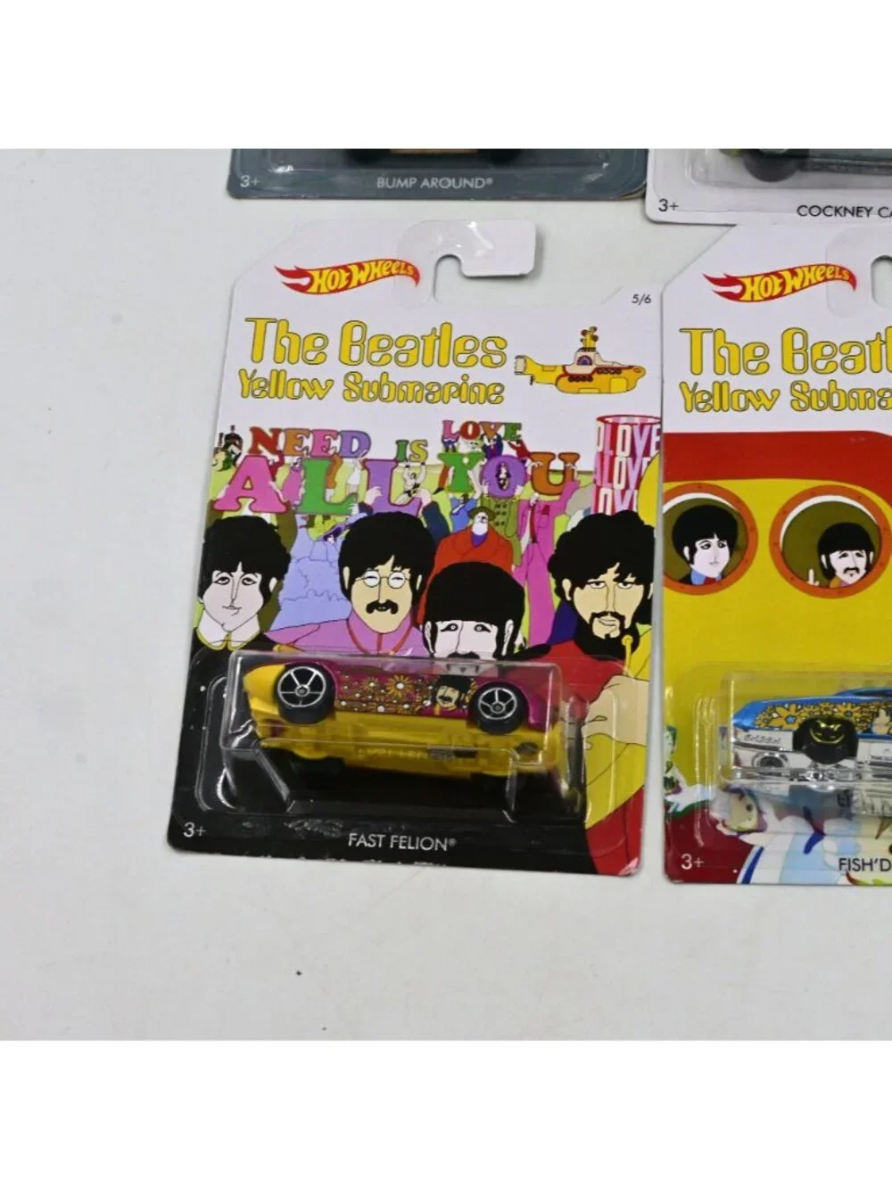 Hot Wheels The Beatles Complete Set Of 6 New In Package